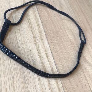 Black rhinestone headband